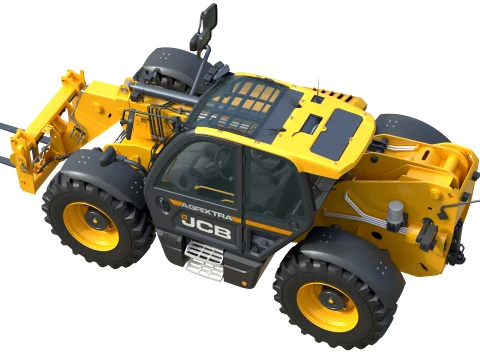 JCB Telescopic Handler 536-95 Agri 3D Model