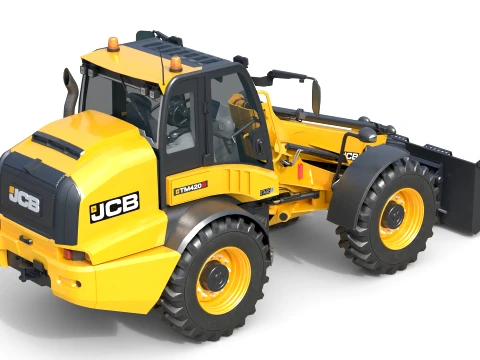 JCB Telescopic Wheel Loader TM420 Agri 3D Model
