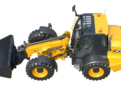 JCB Telescopic Wheel Loader TM420 Agri 3D Model
