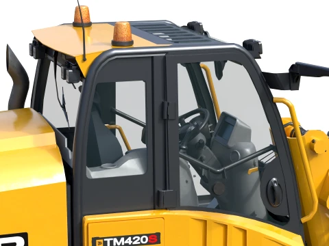 JCB Telescopic Wheel Loader TM420 Agri 3D Model