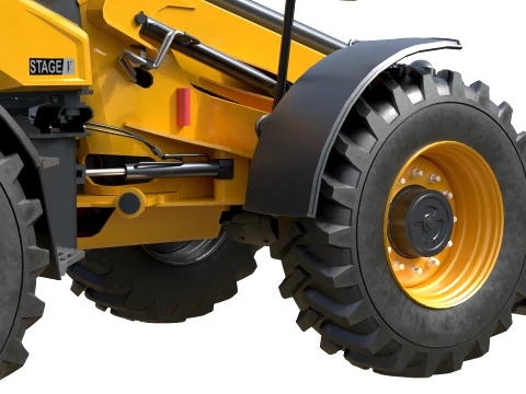 JCB Telescopic Wheel Loader TM420 Agri 3D Model