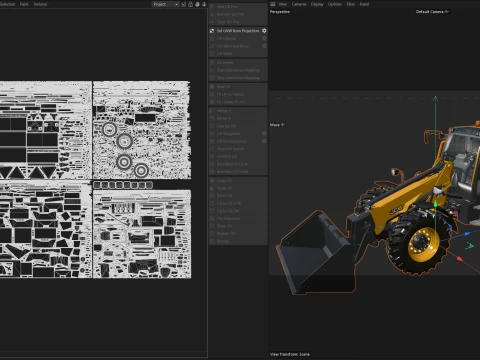 JCB Telescopic Wheel Loader TM420 Agri 3D Model
