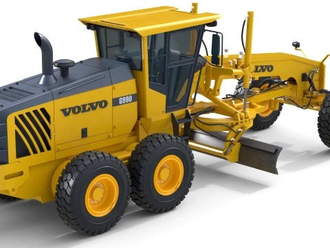 Volvo Motor Grader G990 3D Model
