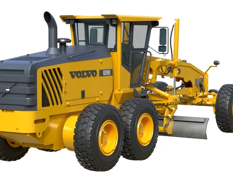 Volvo Motor Grader G990 3D Model