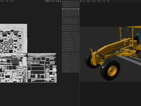 Volvo Motor Grader G990 3D Model