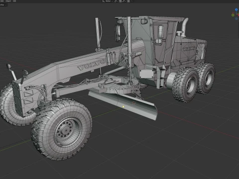 Volvo Motor Grader G990 3D Model