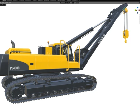 Volvo Pipelayer PL4608 3D Model