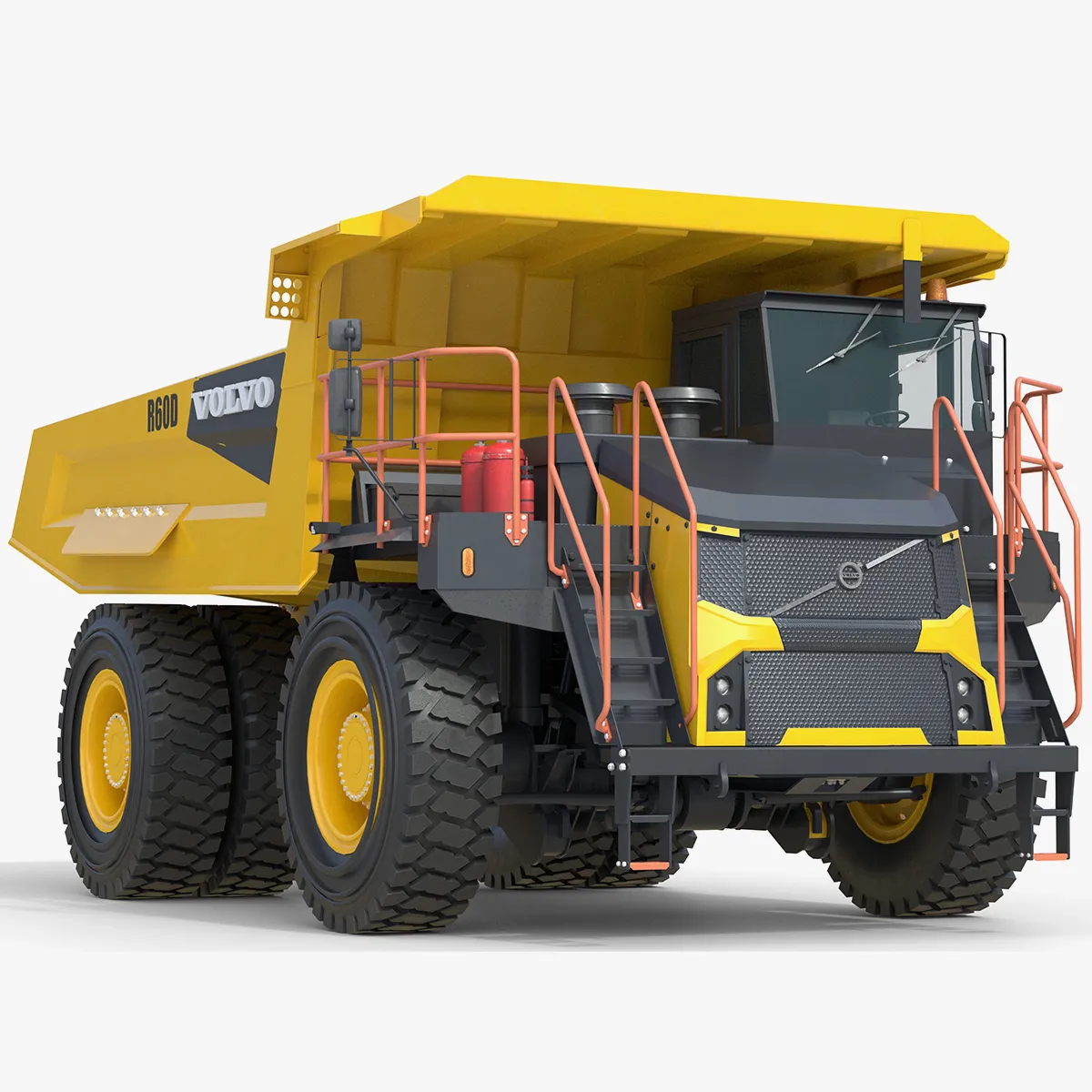 Volvo Rigid Hauler R60D 3D Model .c4d .max .obj .3ds .fbx .stl .blend 