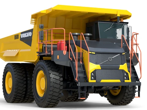 Volvo Rigid Hauler R60D 3D Model