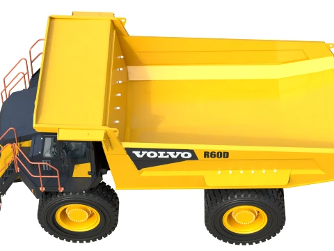 Volvo Rigid Hauler R60D 3D Model