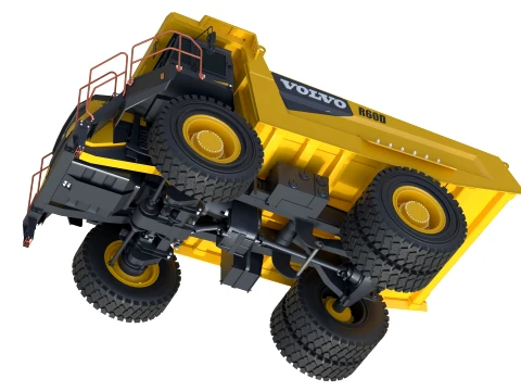 Volvo Rigid Hauler R60D 3D Model