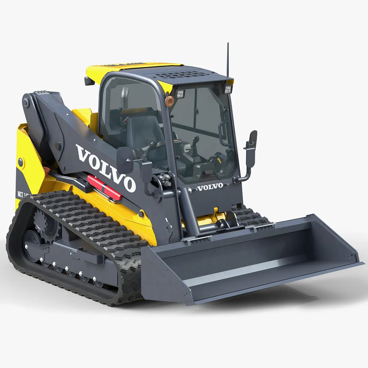 Volvo Skid Steer Tracked Loader MCT145C 3D Model .c4d .max .obj .3ds .fbx .stl .blend 