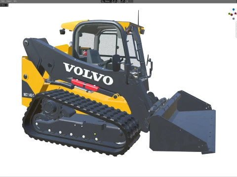 Volvo Skid Steer Tracked Loader MCT145C 3D Model
