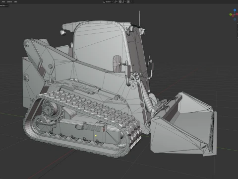 Volvo Skid Steer Tracked Loader MCT145C 3D Model