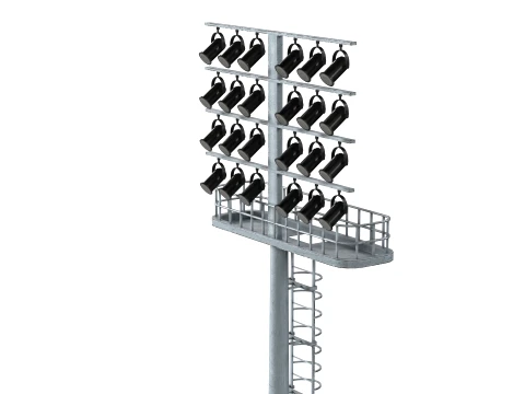 American Football Arena 3D Model