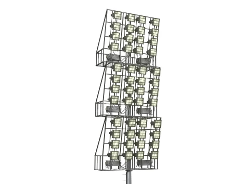 American Football Arena Detailed 3D Model