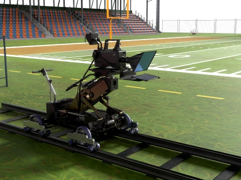 American Football Arena Detailed 3D Model