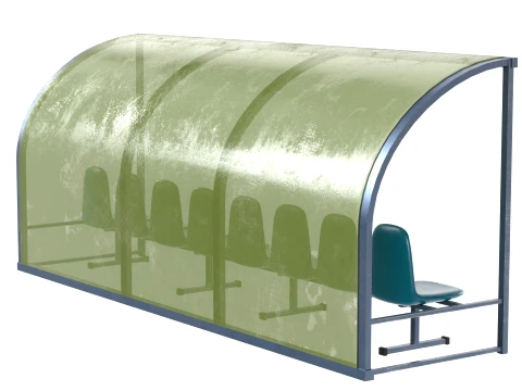 Coach and Reserve Bench 3D Model