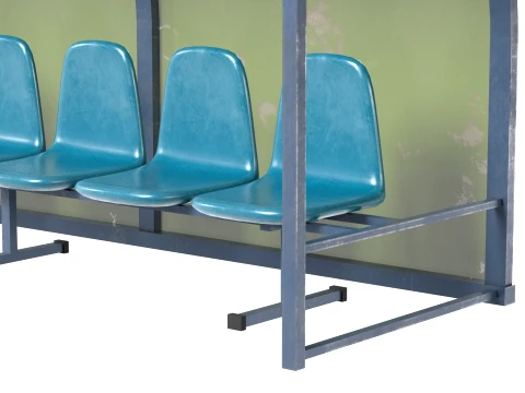 Coach and Reserve Bench 3D Model