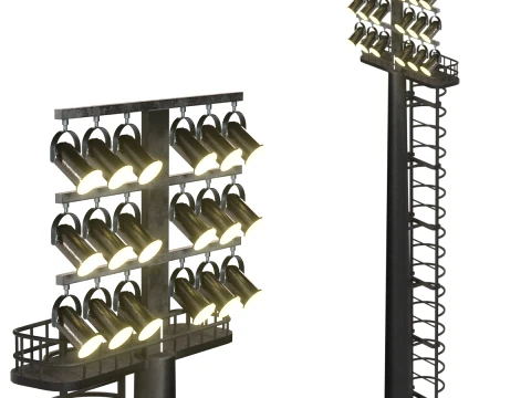 Stadium Light 3D Model