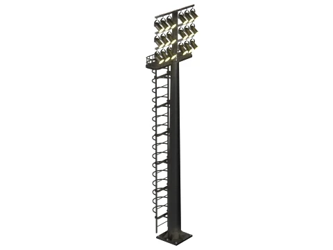Stadium Light 3D Model