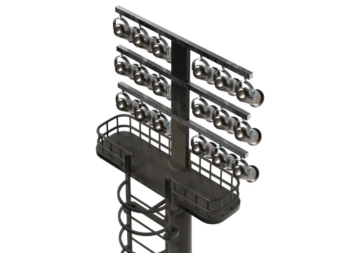 Stadium Light 3D Model