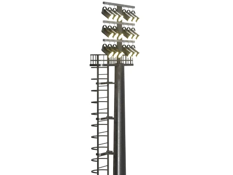 Stadium Light 3D Model