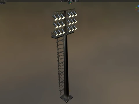 Stadium Light 3D Model