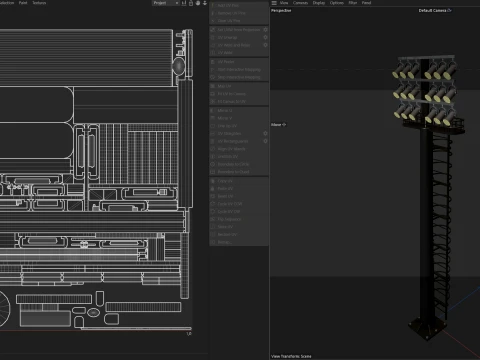 Stadium Light 3D Model