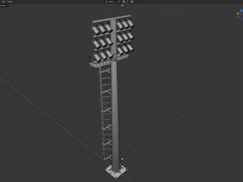 Stadium Light 3D Model