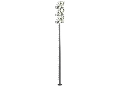 Stadium Light Glowing 3D Model