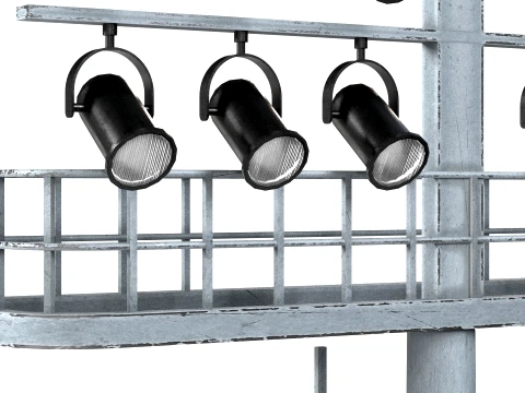 Stadium Light v2 3D Model