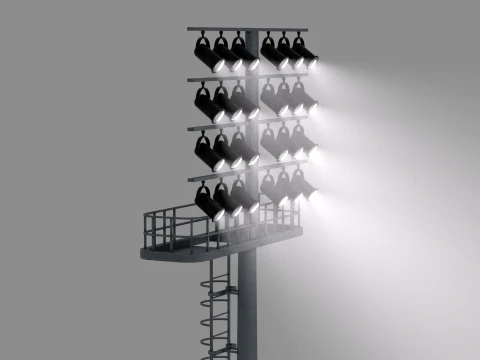 Stadium Light v2 3D Model