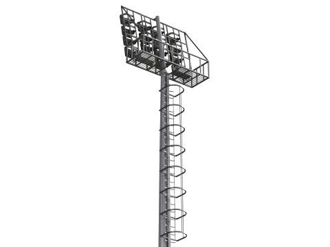 Stadium Light v3 3D Model