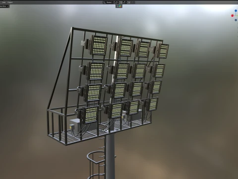 Stadium Light v3 3D Model