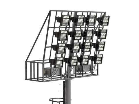 Stadium Light v3 Low Poly version 3D Model