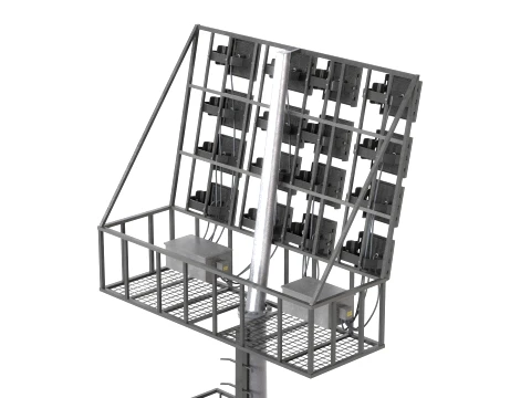 Stadium Light v3 Low Poly version 3D Model