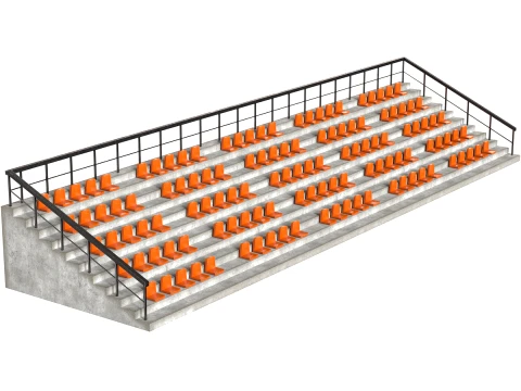 Stadium Seating Chairs 3Dモデル