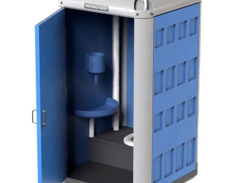Sanita bio portátil Modelo 3D