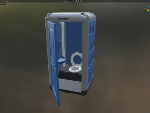 Bio Portable Toilet 3D Model