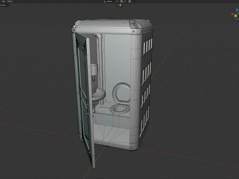 Bio Portable Toilet 3D Model