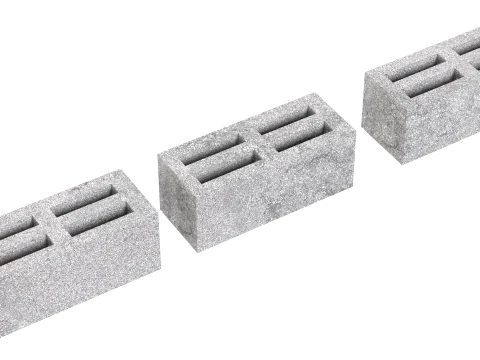 Brick Cinder Collection 3D Model
