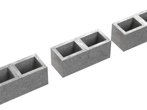 Brick Cinder Collection 3D Model