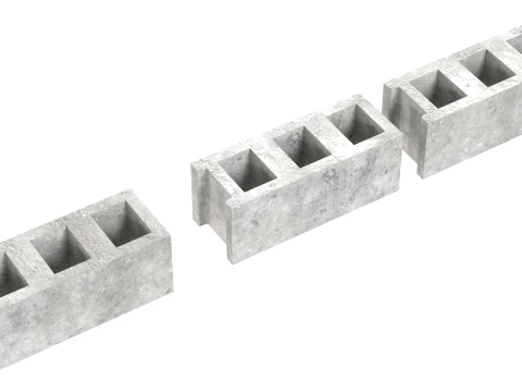 Brick Cinder Collection 3D Model