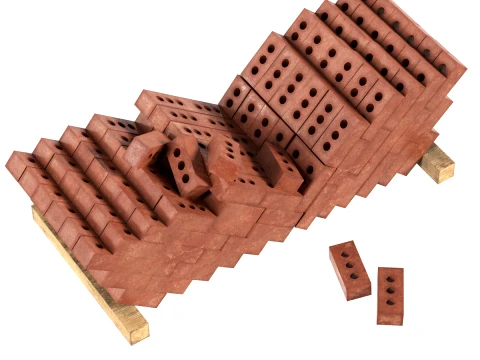 Pilha de cinzas de tijolo 2 Modelo 3D