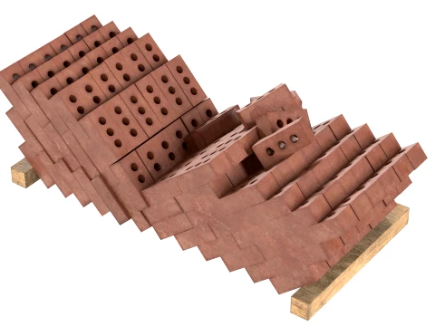 Brick Cinder Pile 2 3D Model