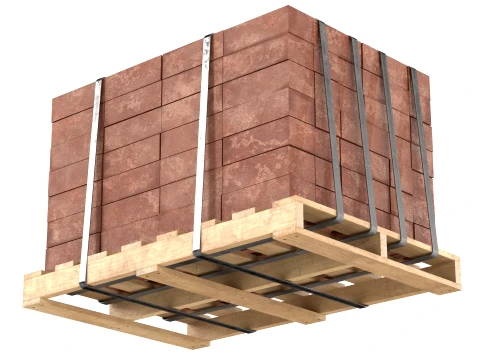 Bricks Pallet 1 3D Model