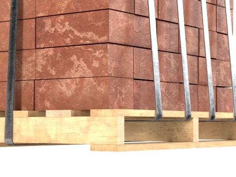 Bricks Pallet 1 3D Model