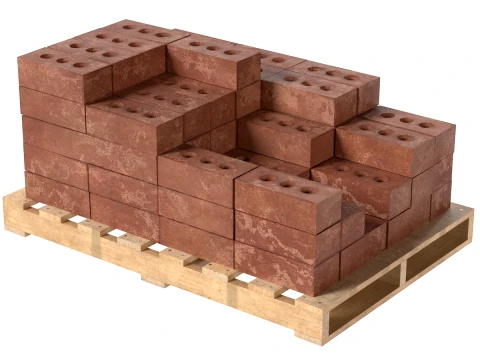 Palete de Tijolos 2 Modelo 3D