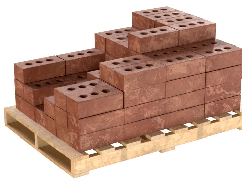 Bricks Pallet 2 3D Model